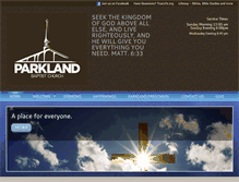 Tablet Screenshot of parklandbaptistchurchfl.com